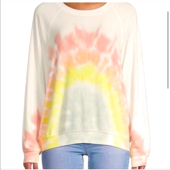 NWT Wild fox Rainbow Sommer Tie Dye Jumper - Picture 2 of 14